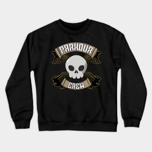 Parkour crew Jolly Roger pirate flag Crewneck Sweatshirt